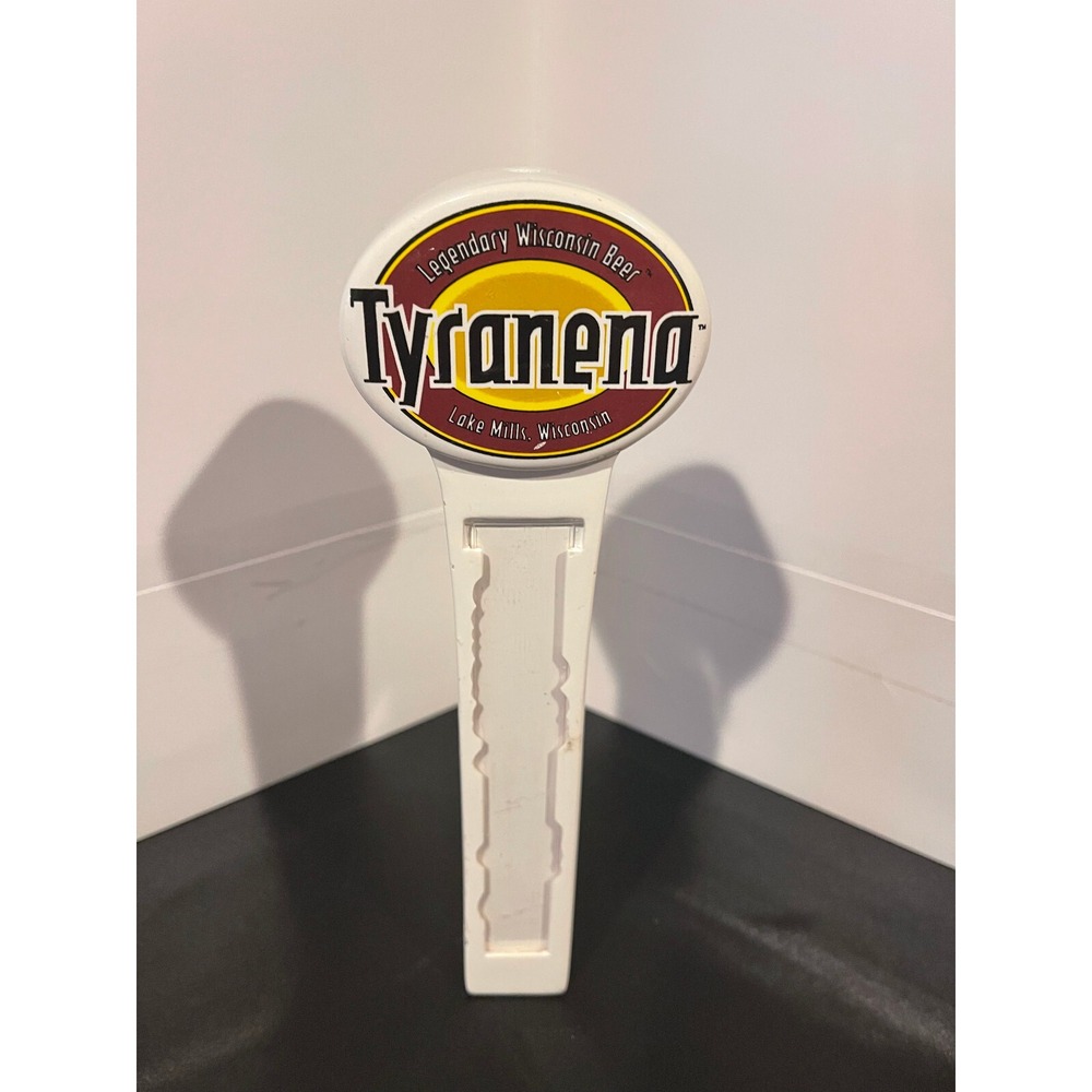 Tyranena Brewing Beer Tap Handle Legendary Wisconsin Beer Lake Mills White